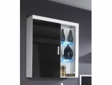 Cama hanging display cabinet SAMBA white/black gloss