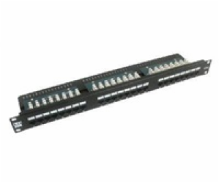 19  Patch panel LYNX 24port, STP, Cat6, 30µm, duální svor...