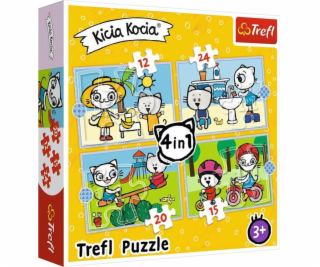 Puzzle 4w1 Dzień Kicia Kocia