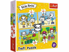 Puzzle 4w1 Dzień Kicia Kocia