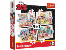 Trefl Puzzle 4v1 Minnie s priateľmi (34355)