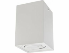 Stropné svietidlo Maclean GU10 MCE426 W bodové halogénové prisadené svietidlo, biele, 80x80x115mm, štvorcové, hliník