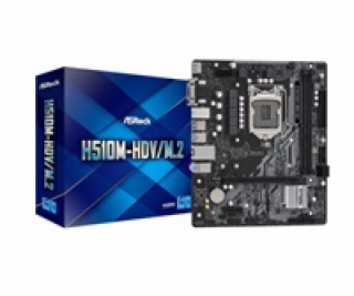 ASRock MB Sc LGA1200 H510M-HDV/M.2, Intel H510, 2xDDR4, 1...