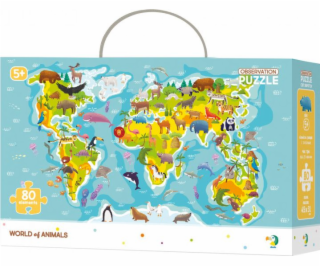 Dodo Observation puzzle 80 Mapa sveta zvierat