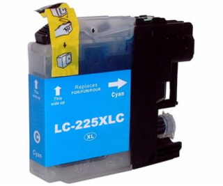 Inkoust LC225C XL kompatibilní azurový pro Brother (16ml)