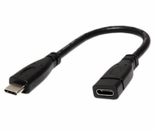 Kabel USB 3.1 USB C(M) - USB C(F) prodlužovací, 0,15m