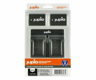 Set Jupio 2x baterie NP-FW50 - 1030 mAh + duální nabíječka