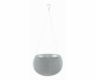 Květináč Keter COZY S závěsný Cloudy grey