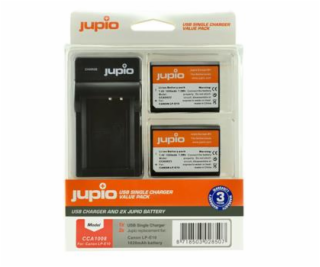 Set Jupio 2x LP-E10 1020 mAh + USB nabíječka