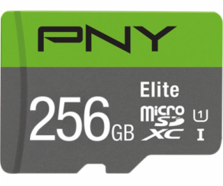Pamäťová karta PNY Elite MicroSDXC 256 GB trieda 10 UHS-I...