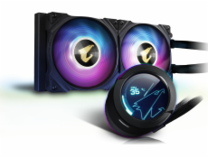GIGABYTE AORUS WATERFORCE X 240 All-in-one Liquid Cooler with Circular LCD Display RGB Fusion 2.0 Triple 120mm ARGB