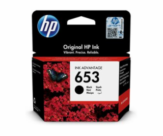 Inkoust HP Ink No 653 černý, 3YM75AE