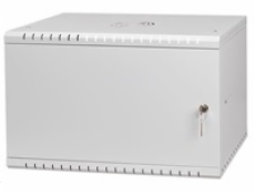 LEXI 19  nástěnný rozvaděč Basic 6U, šířka 520mm, hloubka 450mm, plechové dveře, bez zad, šedý