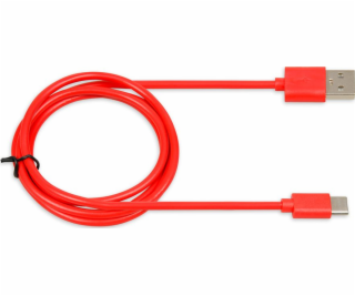 KÁBEL I-BOX USB 2.0 TYP C, 2A 1M ČERVENÝ