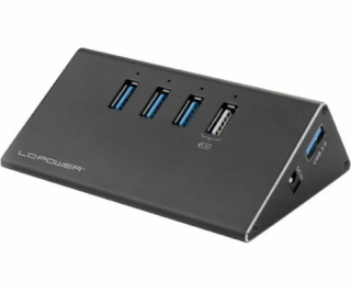 LC-Power ALU-2B-4 USB Hub 3.0 3-Port extern