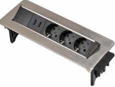 Brennenstuhl Indesk Power 3-way + 2x USB