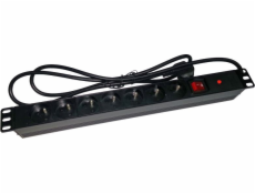 Alantec PZ071U power extension 1.8 m 7 AC outlet(s) Indoor Black