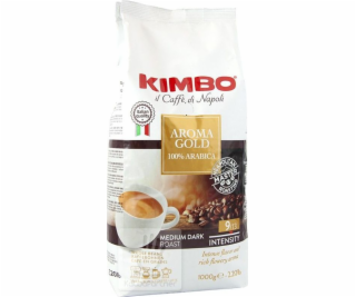 KIMBO AROMA GOLD ZRNKOVÁ KÁVA 1KG