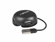 Natec BUMBLEBEE rozbočovač 3x USB 2.0 HUB černý