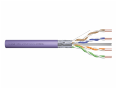 Digitus Instalační kabel CAT 6 F-UTP, 250 MHz, AWG 23/1 Dca (LSZH-1), 305 m, buben, simplex, fialová