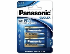PANASONIC Alkalické baterie EVOLTA Platinum LR14EGE/2BP C 1,5V (Blistr 2ks)