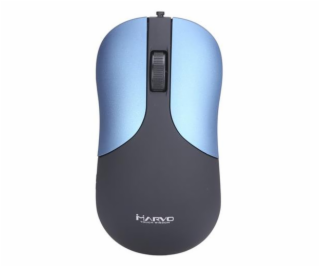 Myš Marvo DMS002BL, optická, drátová, 1200DPI, modrá