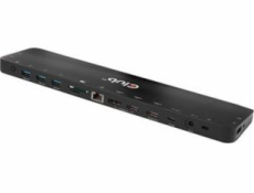 Club3D Dokovacia stanica USB-C, Triple Display DP Alt mode Displaylink Dynamic PD Charging Dock with 120 Watt PS