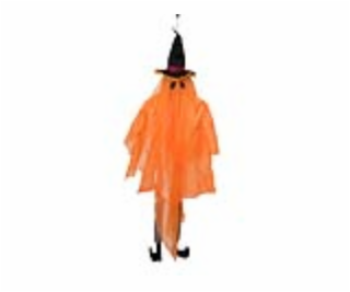 Halloween duch s čarodějnickým kloboukem, 150 cm