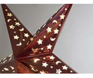 Star Lantern, papírová hvězda 75cm, modrá