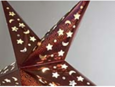 Star Lantern, papírová hvězda 75cm, modrá