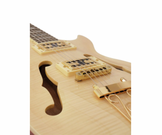 Dimavery LP-600, semiakustická kytara, přírodní