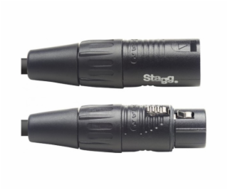 Stagg NDX3R-3, DMX kabel, 3pin XLR, 110 Ohm, délka 3m