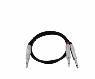 Kabel AK-30 Jack 6,3 stereo - 2x Jack 6,3 mono, 3 m