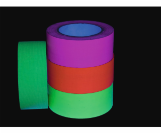 Gaffa páska 50mm x 25m neonově růžová, UV aktivní