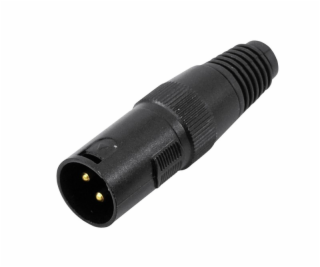 XLR-male 110 ohm black 3 pin