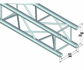 Quadlock 6082-1500, rovný díl