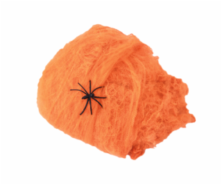 Halloween pavučina oranžová, 20g, UV aktivní