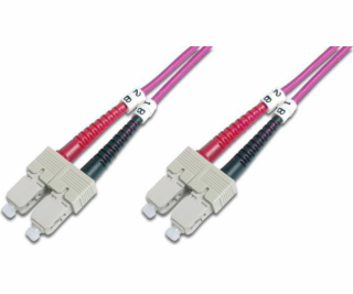 DIGITUS Fiber Optic Patch Cord, SC to SC, Multimode OM4 -...