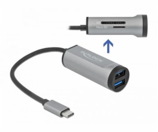 Delock Hub USB 3.2 Gen 1 s 2 portami as pripojením USB Ty...