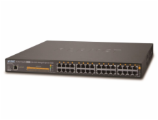 PLANET UPOE-1600G network switch Managed Gigabit Ethernet (10/100/1000) Power over Ethernet (PoE) 1U Blue