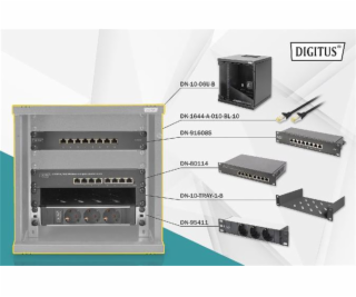 Digitus "Netzwerk-Set 254 mm (10"") - 6HE, 312 x 300 mm (...