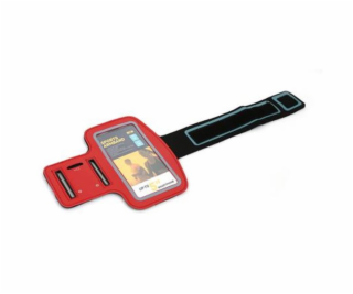 Pouzdro PLATINET sportovní popruh na paži smartphone červ...