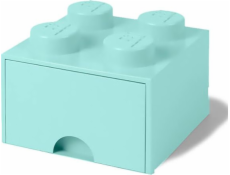 LEGO Brick Drawer 4 aquablau, Aufbewahrungsbox