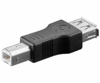 PremiumCord USB redukce A-B, Female/Male