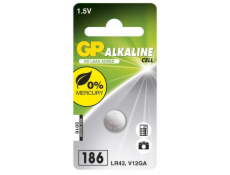 GP alkalická baterie 1,5V LR43 1ks blistr