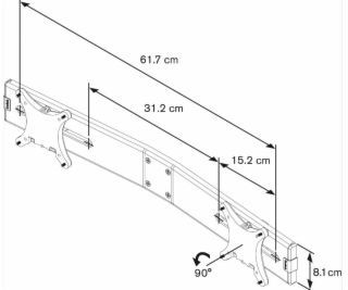 Držák na dva monitory Vogels PFA 9102