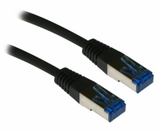 XtendLan patch kabel Cat6A, SFTP, LSFRZH, 0,5m, černý