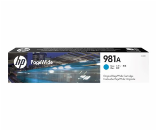 HP 981A - azurová inkoustová kazeta, J3M68A