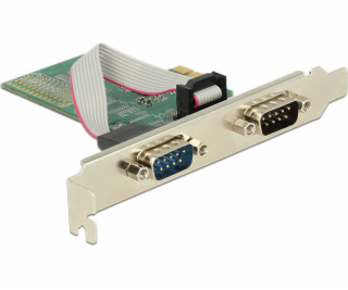 Kontroler Delock PCIe 2.0 x1 - 2x RS-232 (89555)