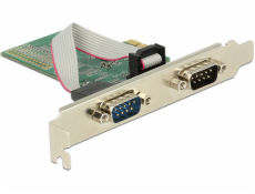 Kontroler Delock PCIe 2.0 x1 - 2x RS-232 (89555)